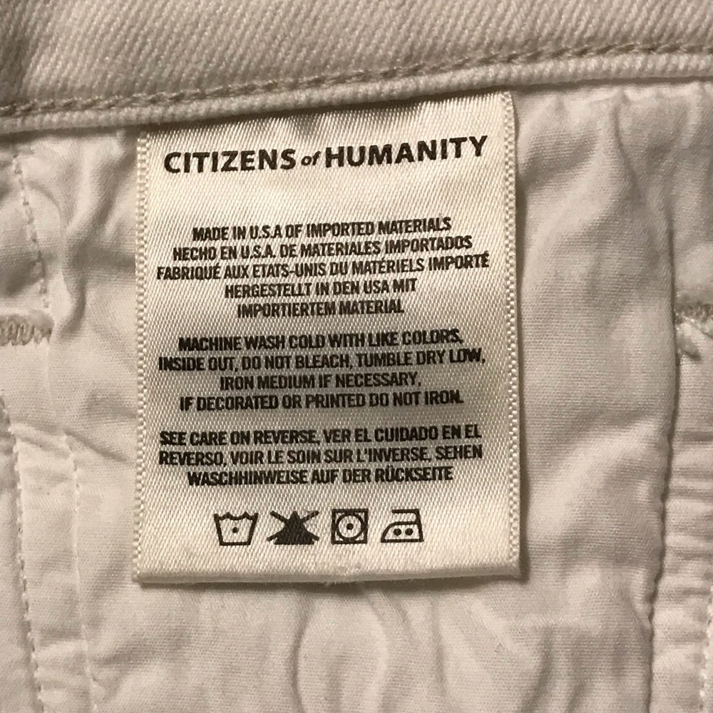 Citizens of Humanity Emannuelle Petite Slim Bootcut Jeans Size 31P in Sea Salt - Picture 9 of 11